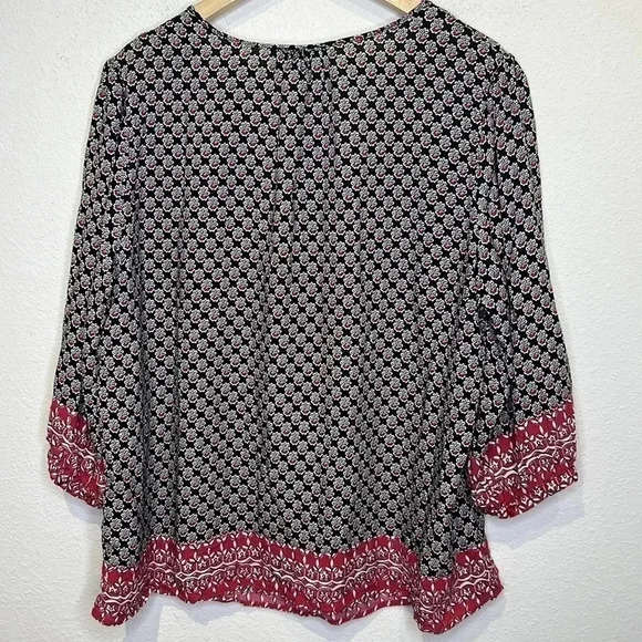 Saint Tropez West plus size peasant blouse size 1X - Picture 2 of 5